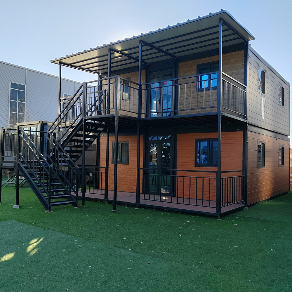 Installation facile à conteneurs détachables personnalisés Maison extensible Préfab 2 étages